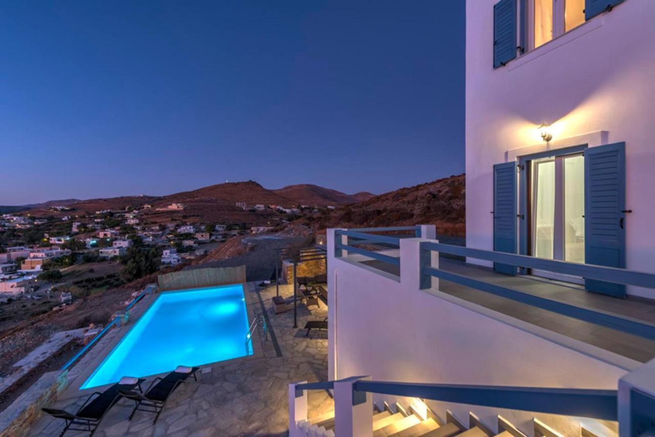 Вілла Oceania House With Sea View Posidhonia  Екстер'єр фото