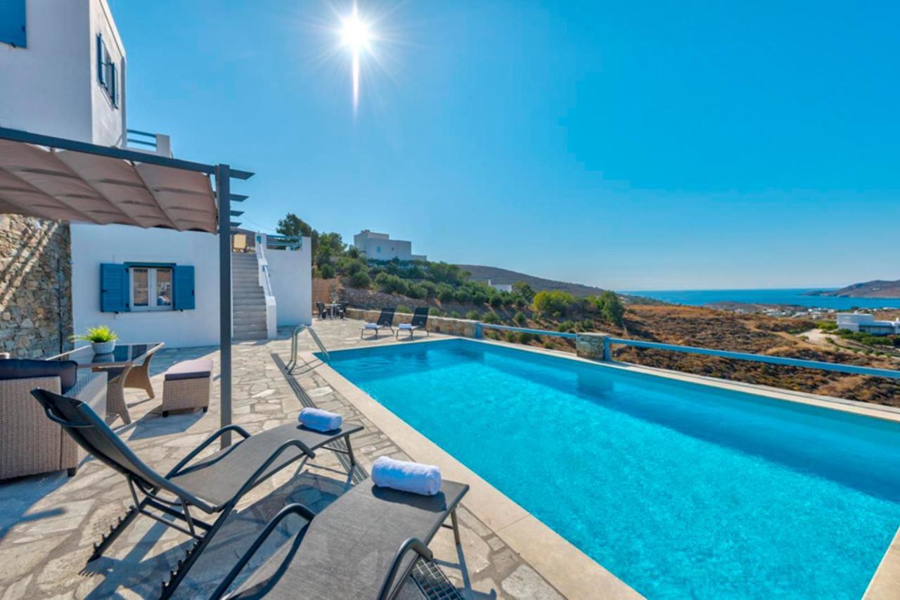 Вілла Oceania House With Sea View Posidhonia  Екстер'єр фото